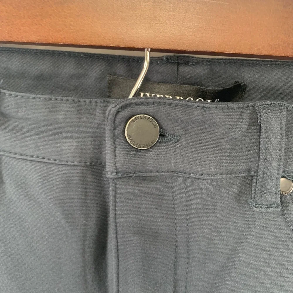 Liverpool Skinny Pants Womens 6/28 Dark Night Teal Blue Stretch XM2015LBBV1 - Picture 3 of 15